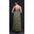 thumbnail image 4 of Bimba Robe Longue Maxi Imprimée en Rayonne à Bretelles Spaghetti Ajustables pour Femmes Boho - Très Petit, 4 of 5