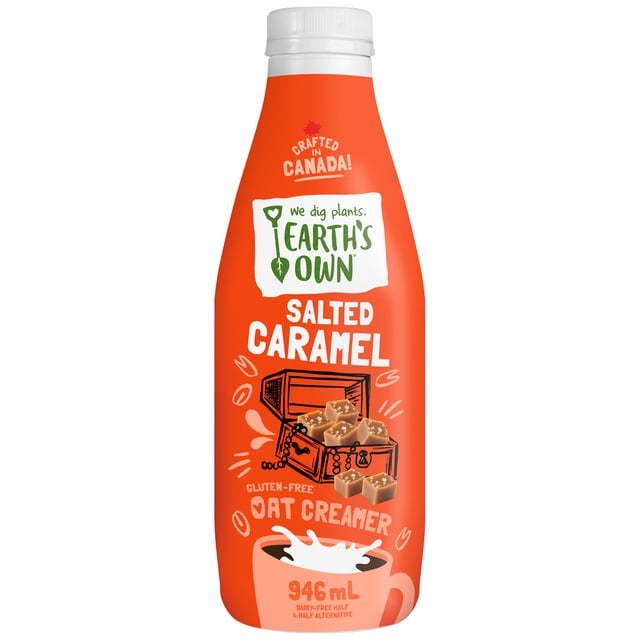 Earth's Own Crème à café à l’avoine Caramel salé sans gluten, 946 ml