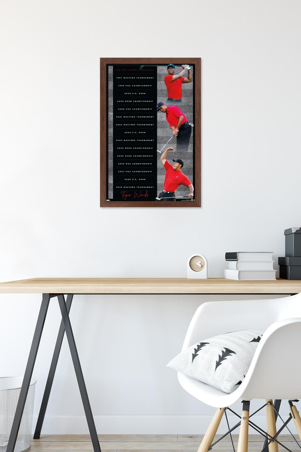 Tiger Woods - Majors 16" x 24" Framed Poster, by Trends International