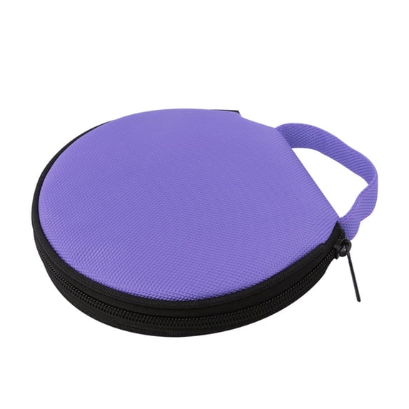 Naierhg Solid Color Round Oxford Cloth Car Home 20 Disc CD Storage Bag Case Zipper Pouch