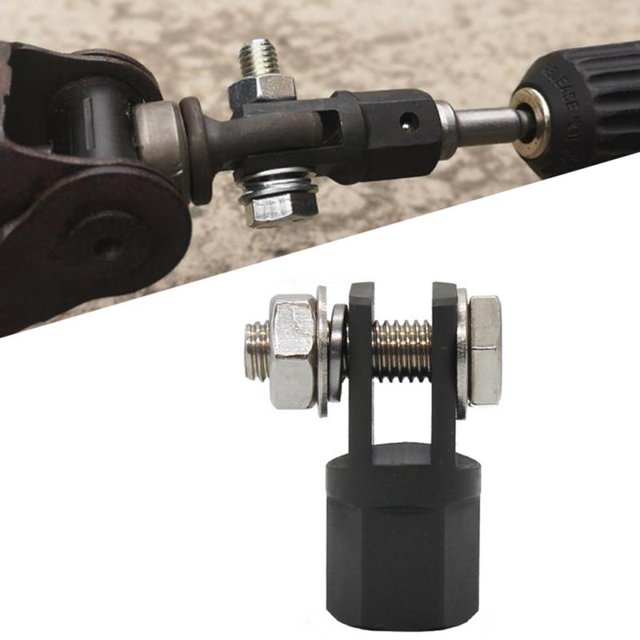 1/2 Inch Portable Steel Ball Joint Rod Durable Car Scissor Jack Drill Adapter Jack Shear Chrome Vanadium Steel Adapter Universal1 2 inchChina He Qiyong unisex