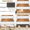 thumbnail image 6 of Hiroekza Non-Slip Stair Mats Stair Treads - Soft, Absorbent, Washable & Customizable Stair Carpets for Home Safety & Style Coffee, 6 of 9