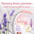 thumbnail image 3 of Ivory Snow Laundry Detergent Pacs, Lightly Scented, Lavender, HE Compatible, 45, 3 of 13