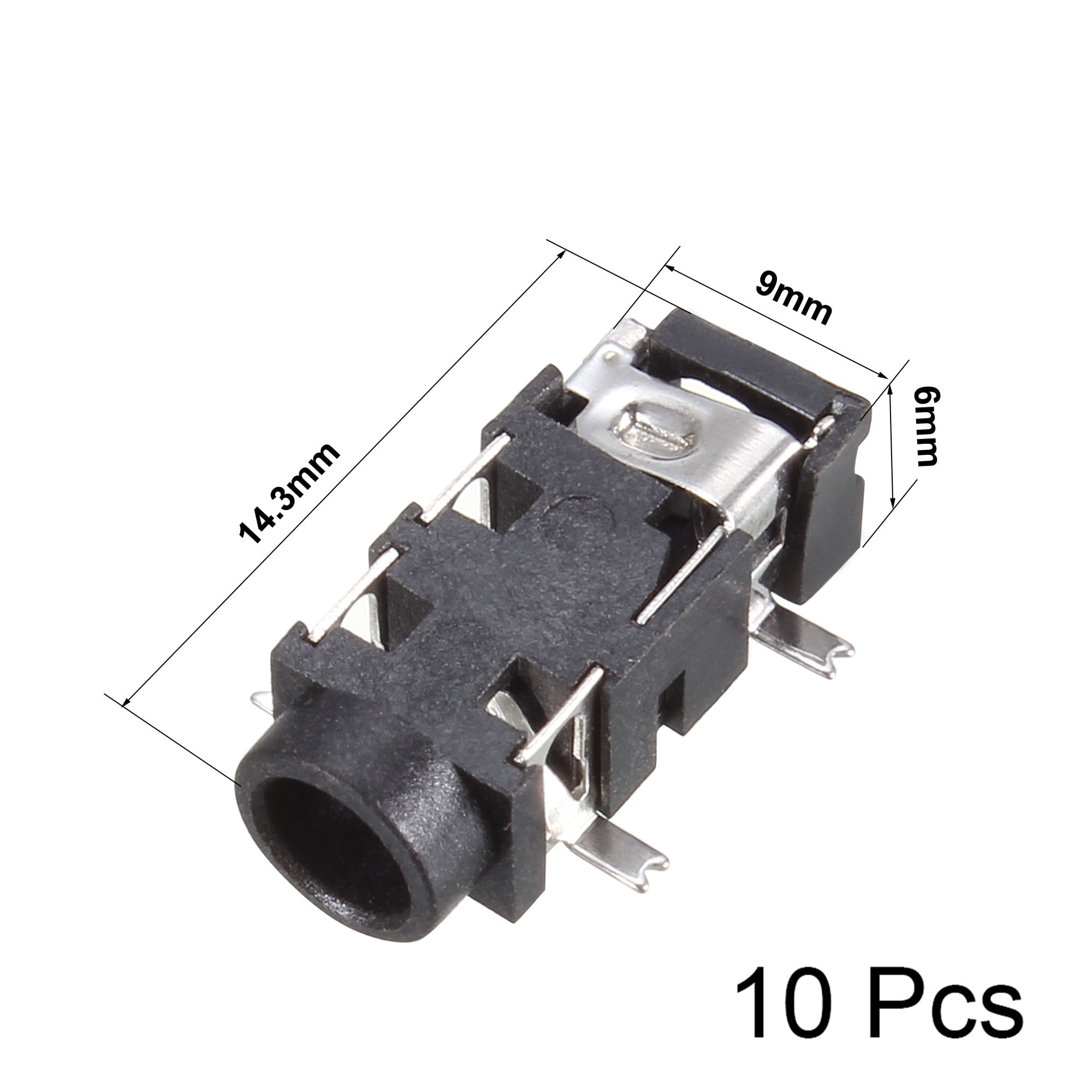 3.5 mm Audio Jack Connector PCB Mount Female Socket 5P PJ-327A 