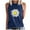 Navy, variant on Women's Tank Tops Daisy Flower Print Casual Sleeveless Tees Crew Neck Basic Summer Workout Tanks (XL, White)