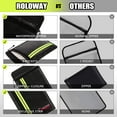 thumbnail image 5 of ROLOWAY Fireproof Document Bag (15 x 11 inch) with 2 Pockets & Waterproof Zipper, Fireproof Money Bag, Fire Safe Bag with Reflective Strip, Fireproof Envelope for Cash, Legal Documents Safe (Black), 5 of 6