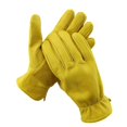 thumbnail image 3 of Mens Motorcycle Cowhide Leather Yellow Racing Motorbike Biker Gloves XL, 3 of 7