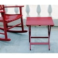 thumbnail image 4 of Merry Products Authentic Acacia Hardwood Folding Slatted Side Table, Red, 4 of 5