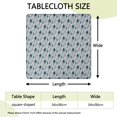 thumbnail image 2 of Light Blue Christmas Tree Pattern Square Fitted Tablecloth with Elastic Edge,Square Table Cover,Washable Elastic Table Cover for Home Kitchen Party Decor 34"x34", 2 of 6