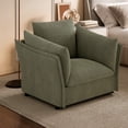 thumbnail image 6 of LUCKHAO Chenille Oversized Accent Chair, Modern Armchair Single Sofa Lounge Chair,40'' Wide, 23.6" Seat Deepth Comfortable Seating for Living Room Bedroom, 6 of 9
