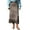 Gray, variant on Womens Faux Suede Midi Dress Western Cowgirl Tassel Boho Skirt Trendy Vintage Bodycon Pencil Dress for Country Concert