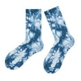 thumbnail image 3 of Tie-Dyed Socks Cotton Unisex Socks Skateboard , Blue, 3 of 8