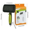 thumbnail image 3 of ​Self-Cleaning Pet Comb 9.45x5.12in | Detangling & Hair Removal Brush with Needle Teeth | Ergonomic Grip for Dogs/Cats (4 Colors 0.47lb)​, 3 of 6