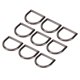 thumbnail image 5 of Anillos en D de Bucle Chapados de 120 Uds Anillos en D de Metal de Carga Fuerte para Bolso Monedero Cordón Y Proyectos de Costura ANGGREK Otros, 5 of 8