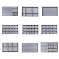 thumbnail image 3 of Caja para guardar anillos, pendientes y joyas, bandeja de franela para el hogar, 3 of 4