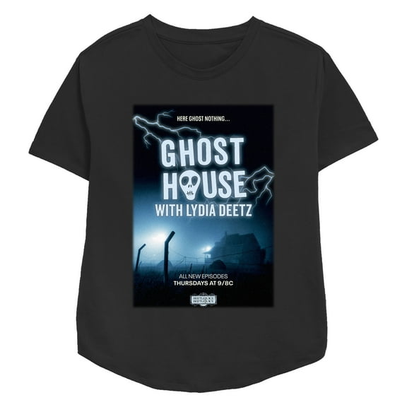 Women's Beetlejuice Beetlejuice Here Ghost Nothing Poster Graphic T-Shirt