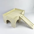 thumbnail image 6 of Guinea Pig Castle, Wooden Hamster Hideout House With Cave Stairs, Cute Chinchillas Small Animal House Bed Hut Habitats for Playing Sleeping Hiding, 6 of 6