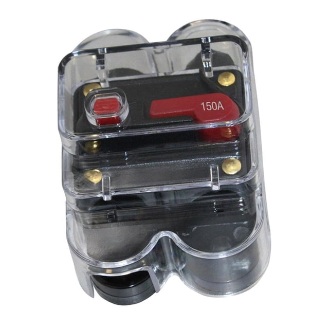 maskred Car Auto Audio Radio In Line Breaker Circuit Fuse For DC 12V Black 150A 1Set