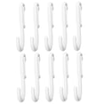 thumbnail image 3 of HEALEEP 10Pcs White Plastic Pegboard Accessories Hooks Sturdy and Easy to Install for Craft Room Storage, 3 of 8