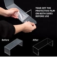 thumbnail image 3 of 6 Pack Clear Acrylic Display Risers Shoe Display Stand Cupcake,Dessert Stand, 3 of 5