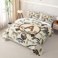 thumbnail image 3 of Castle Fairy Hunting Wood Letter A Bed Spread Queen for Boys,Jungle Wildlife Deer Queen Coverlet Set, 3 of 7