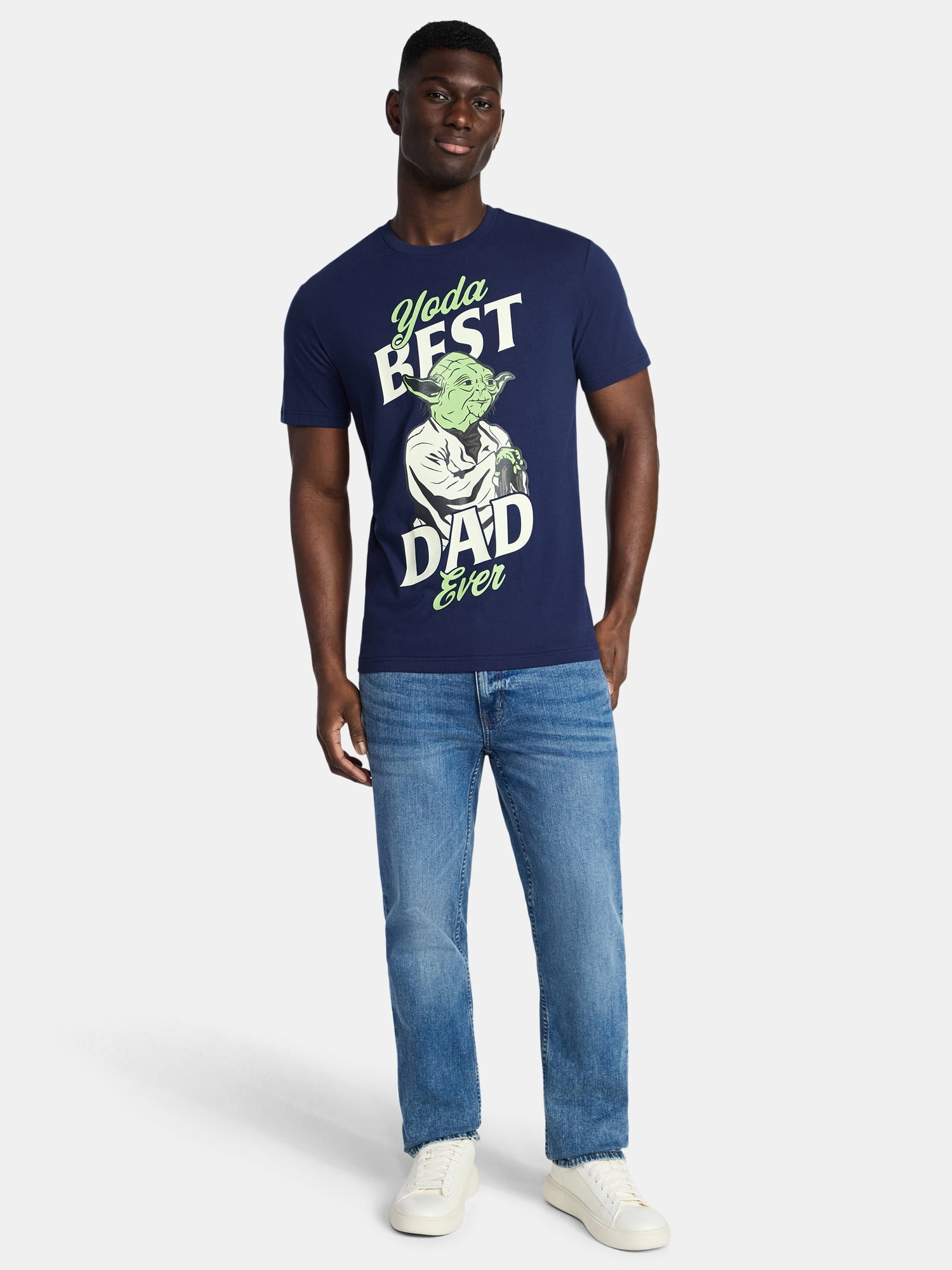 Star Wars Yoda Men's and Big Men's Father's Day Graphic Tee, Sizes XS-5XL