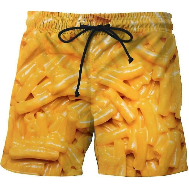 Cloocl-pantalones cortos deportivos con estampado 3d para hombre, ropa informal estilo Hip Hop, pantalones cortos de playa informales, fideos instantáneos Gourmet, salchicha, Pizza