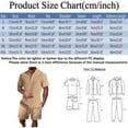 thumbnail image 3 of toraway Men's Suits Classic Fit 2 Piece Fashion Male Two Piece Solid Color Suit Button down Short Sleeved Stand up Top and Oversized Shorts Combination Set XXXL, 3 of 4
