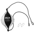thumbnail image 3 of 1 Set Elastic Training Ball Professional Hanging Boxing Ball Durable Boxing Ball for Workout Exercise Agility Training (Black White 1Pc Ball 1Pc Inflator 1Pc Inflation Needle 2Pcs Hooks), 3 of 9