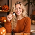 thumbnail image 5 of Cute Ghost Charm with Witch Hat, Mini Resin Ghost Figurine, Spooky Halloween Decor for Desk, Shelf, and Party Favors, Summer for Fall Season Home Accents, 5 of 6