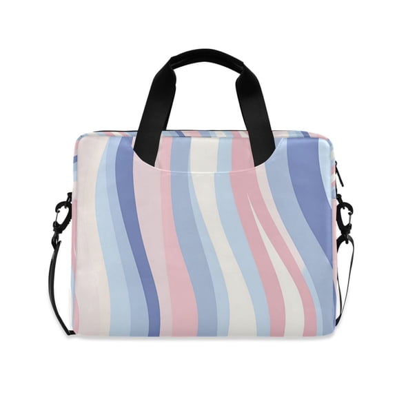 FORMRS 16" Laptop Bag Carrying Sleeve Case with Handle Travel Shoulder Briefcase, Abstract Pink