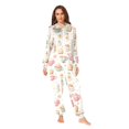 thumbnail image 4 of Adult Christmas Onesie Tea Cup Bread Slice Egg Adult Zipper One-Piece Pajamas Unisex Pajamas with Pockets, 4 of 6
