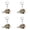 White 4Packs, variant on Pet Key Chain Sloth Creative Key Chain Cute Angel Key Chain Personality Gift Pet Couple Gift Boy Girl 9 cm