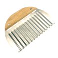thumbnail image 1 of HBFAGFB Large Wood Handle Crinkle Cutter, French Fry Wavy Slicer for Carrot, Vegetable Chopping, 1 of 3