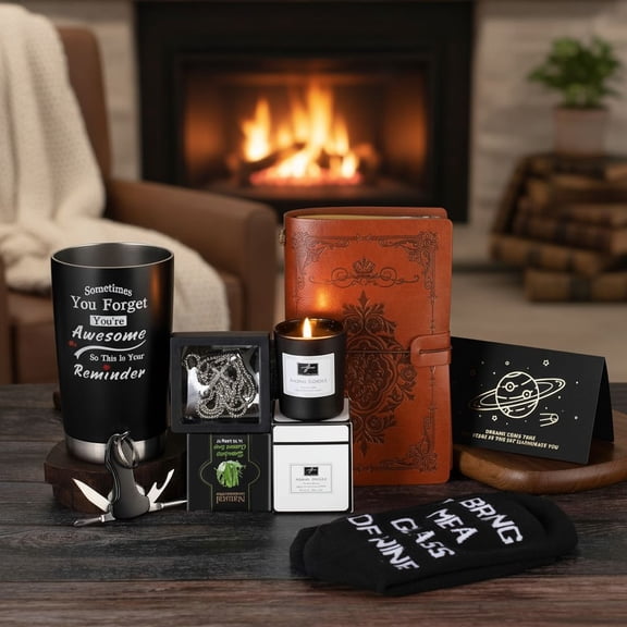 Men's Birthday Gifts, Creative Gift Basket Sets for Men, Birthday Gift Boxes for Men Perfect gifts for fathers, husbands, brothers, sons, boyfriends, friends, and male colleagues