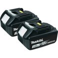 thumbnail image 1 of Batería Makita BL1830-2 LXT® Litio-Ion de 18 V, 3 Ah, paquete de 2, 1 of 8