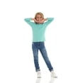 thumbnail image 5 of Cudlie Toddler Girls’ 5-Pack Long Sleeve Tees, Cotton Blend Crewnecks in Stylish Modern Colors, Sizes 12M–4T, 5 of 12