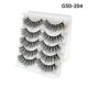 thumbnail image 1 of 26-27 3D Mink Eyelashes Colorful Mix Color Blue Red White False Eyelashes Fluffy Soft, 1 of 5