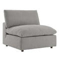 thumbnail image 2 of Modway Commix Down Filled Overstuffed Boucle Fabric Armless Chair in Light Gray, 2 of 9