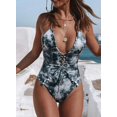 thumbnail image 2 of Maillot de Bain à Manches Courtes à Manches Courtes et à Imprimé Floral pour Femmes, 2 of 7