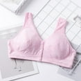 thumbnail image 4 of Loopsun Womens Bras Plus Size, Bras for Women, Women's Solid Color Push Up U-Shaped Underwear Everyday Bras Pink XL, 4 of 4