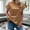 Khaki, variant on Short Sleeve Shirts for Women Classic Casual Crewneck Relaxed Fit Basic Tee Summer Tops 2026 Fashion