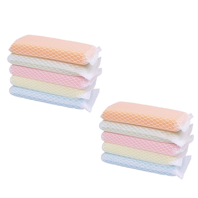 unbranded 10Ud De Limpieza Para Cocina Con Esponja Absorbente Y Superficie Fuerte Color Variado
