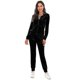 thumbnail image 1 of Conjunto deportivo de mujer, sudadera con capucha y pantalón de chándal con cremallera, de terciopelo supersuave y elástico. Chaqueta y pantalón de chándal., 1 of 5
