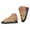 Brown, variant on Cork Sandals with Back Strap for Women Adjustable Double Buckle Arch Support Slip on Open Toe Summer Flat Slide Shoes Brown Size 8.5
