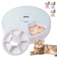 thumbnail image 1 of Comedero automático para gatos Pawise, 6 comidas, alerta de chirrido de pájaros, 1 of 7