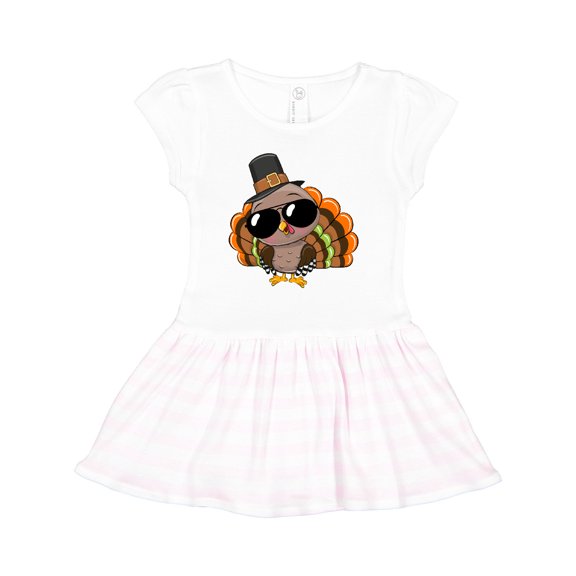 Inktastic Thanksgiving Turkey Funny Girls Toddler Dress