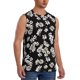 thumbnail image 2 of Balery Daisies Flowers Camisetas sin mangas para hombre, absorbe la humedad y protege contra el mal olor.-3X-Large, 2 of 7