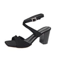 thumbnail image 2 of Fridja Sandales à Plateforme Femmes Tendance Femmes Décontractées Sandales à Bout Rond Confortables Décontractées Chaussures à Talons Hauts pour Magasinage (Noir,9.5), 2 of 6