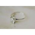 thumbnail image 4 of 1.5Ct Radiant Cut Lab Created Diamond Solitaire Engagement Ring 14K White Gold Plated -9, 4 of 4